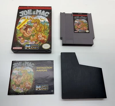 Joe & Mac Nintendo NES Data East Complete, CIB, USA - Image 1 of 4