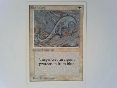 Blue Ward Unlimited Edition NICE - Magic the Gathering MTG RV - Image 1 of 2