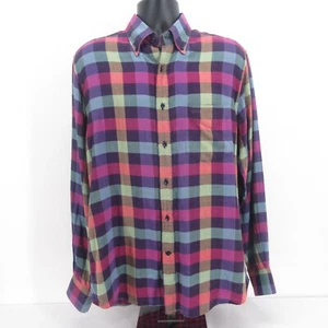 Camisa de Yate Paul Shark Para Hombre 42 (Grande) A Cuadros Manga Larga Abotonada Hecha en Italia - Imagen 1 de 8