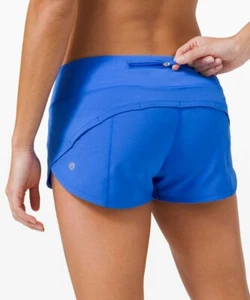 Nuevo con etiquetas Lululemon Speed Up Corto *2,5"~TAMAÑO:12~ Wild Bluebell - Imagen 1 de 4