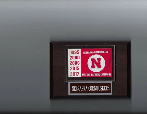 NEBRASKA CORNHUSKERS VOLLEYBALL PLAQUE CHAMPIONSHIP NCAA NATIONAL 5 TIME CHAMPS Cover