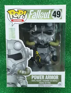 FUNKO POP GAMES FALLOUT #49 POWER ARMOR BROTHERHOOD OF STEEL VAULTED VINYL 🌵💦 - Picture 1 of 14