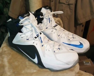 Nike LeBron 12 Duke Home PE Promo Sample 2014 Size 16 Sneakers Shoes NICE! - Picture 1 of 24