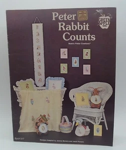 Green Apple Co. Counted Cross Stitch Booklet 517 'Peter Rabbit Counts' - Picture 1 of 6