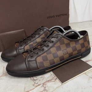 Louis Vuitton Luxembourg Sneaker Leather Embossed Trim 8.5 LV or 9.5 US 42.5 EU - Picture 1 of 12