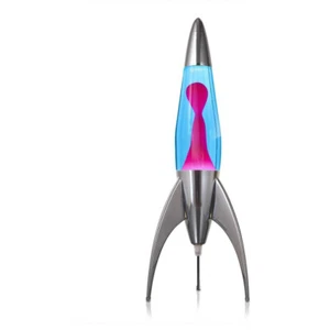 MathMos Telstar Lava Lamp Rocket - Blue/Pink - Picture 1 of 7