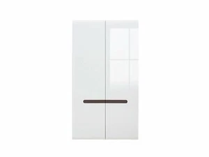 Modern, elegant wardrobe, white high gloss fronts, high quality, Azteca Trio - Picture 1 of 10