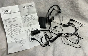 USED Audio Headphone Ham Radio Microphone HMC-3 Battery Kenwood - Zdjęcie 1 z 4
