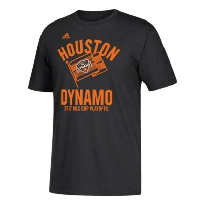 Houston Dynamo MLS Adidas Men's "Club Pride" Graphic Black T-Shirt - Image 1 of 2