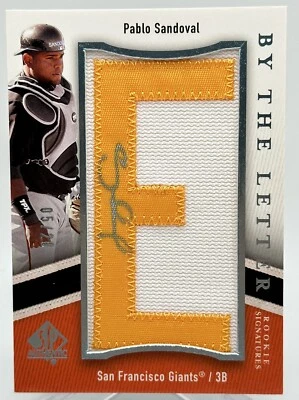 PABLO SANDOVAL GIANTS 2009 CUBIERTA SUPERIOR SP AUTÉNTICO POR LA LETRA "E" AUTOMÁTICO/28 RC Foto 1 de 2