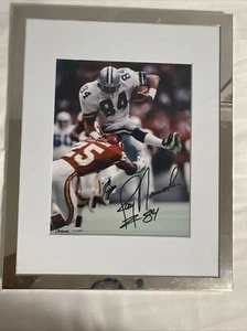 Jay Novacek Framed Autographed Picture. 9 1/2 X 7 1/2Dallas Cowboys - Picture 1 of 3