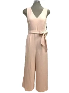 Calvin Klein Elegant Pink BLUSH SILVER Glitter Jumpsuit Romper size 6 - Picture 1 of 6