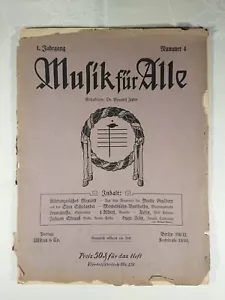 Música para todos los cuadernos mensuales para el cuidado de la música popular Dr. Bogumil Zepler - Imagen 1 de 12