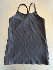 Ivivva By Lululemon Girls Shirt Size 8 Black Tank Top Stretch - Picture 1 of 6