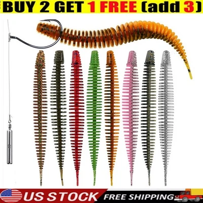 THKFISH 6pcs Soft Plastic Swimbaits Fishing Lure Kit Set Fishing Lure Bait Tackle Set