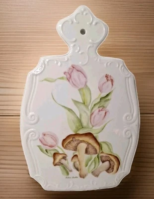  Plato de queso de setas pintado a mano de colección decoración Gerold - porcelana Baviera firmado Foto 1 de 4
