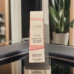LAURA GELLER Fine Shine Glossy Lip Oil ~ Beachy Peach ~ NEW in BOX 💄 - Picture 1 of 9