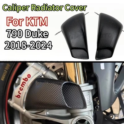 Cubierta de radiador de pinza de fibra de carbono 790 890 Duke para KTM 790 890 Duke 2018-2024 Foto 1 de 4