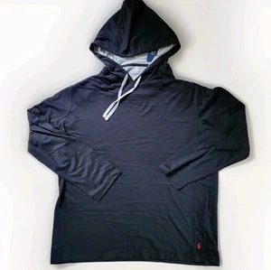 Polo Ralph Lauren Men`s Supreme Comfort Knit Hoodie Pony Logo BLACK Size XL - Picture 1 of 5
