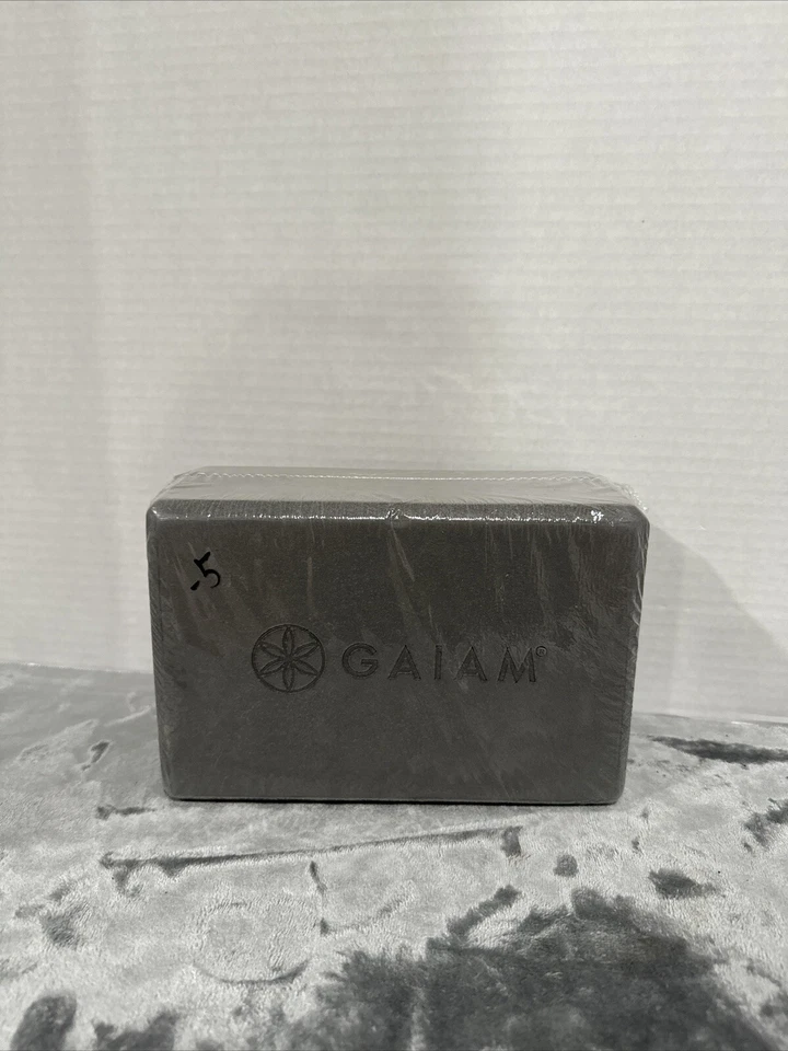 Bloque de Yoga de Espuma Gaiam - Espuma de Apoyo Superficie Suave Antideslizante Nuevo Sin Etiquetas Gris Foto 1 de 1