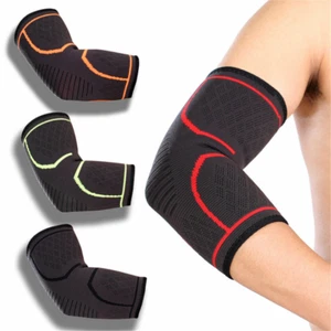 Gym Basketball Compression Elbow Brace Support Arthritis Sleeve Arm Wrap Pads - Picture 1 of 24