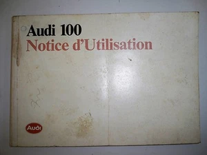 AUDI 100 - Notice d'utilisation 1986 (carnet conduite et entretien, emploi) - Imagen 1 de 1