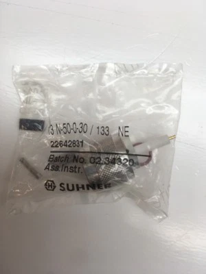 13N-50-0-30/133 NE HUBER+SUHNER RF Coaxial Panel Mount Connector - Image 1 of 3