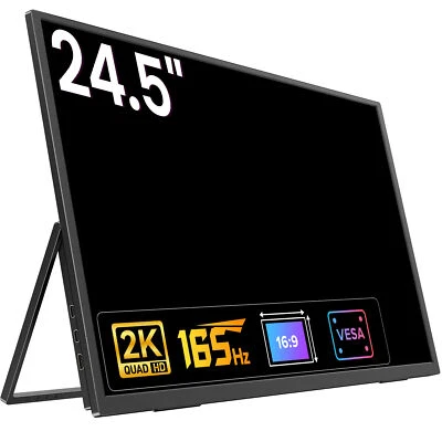 EVICIV Tragbarer Monitor 24,5 Zoll Mobiler Monitore QHD 165Hz Display USB C HDMI - Bild 1 von 4