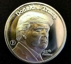 Donald J Trump, 45 President ,The White House,1 Troy Oz. 999 Silver Coin .