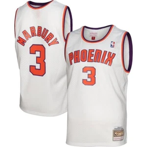 Phoenix Suns Stephon Marbury Mitchell & Ness White 2002/03 NBA Swingman Jersey - Picture 1 of 7