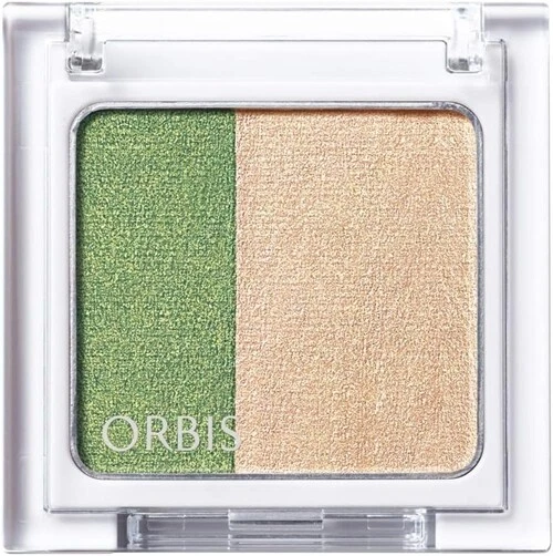 Sombra de ojos ORBIS Twin Gradient color verde y beige Foto 1 de 4