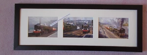 RAILWAY PRINTS - 3 BR BRITANNIA IMAGES FRAMED (A) - Picture 1 of 3