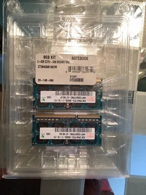 2 HYNIX 2GB 2Rx8 PC3-8500S-7-10-F2 LAPTOP RAM - NIP - Image 1 of 2