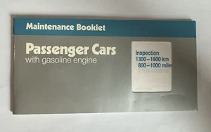 Folleto de mantenimiento para propietarios de Mercedes R107 560SL 1986 nuevo como nuevo 1988 - Imagen 1 de 5