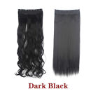 Long Straight/Wavy Curly Clip In Synthetic Hair Extension Ponytail Real As Human