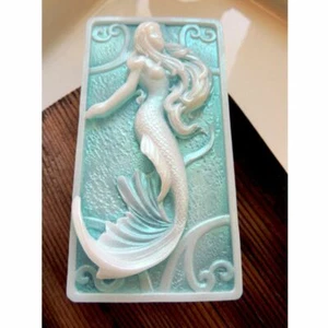 1pc Sea Mermaid Silicone Molds Scented Beach Casting Mold Soap Making Crafts Su - Picture 1 of 11