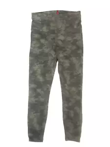 Spanx Womens Small Camo Print Pull On Pants Gray Stretch Jeanish Jeans - Picture 1 of 8