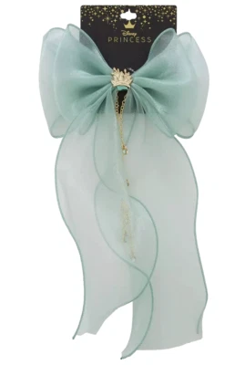 NEW Disney The Princess & the Frog Tiana Crown Organza Bow Hair Clip Coquette  - Image 1 of 4