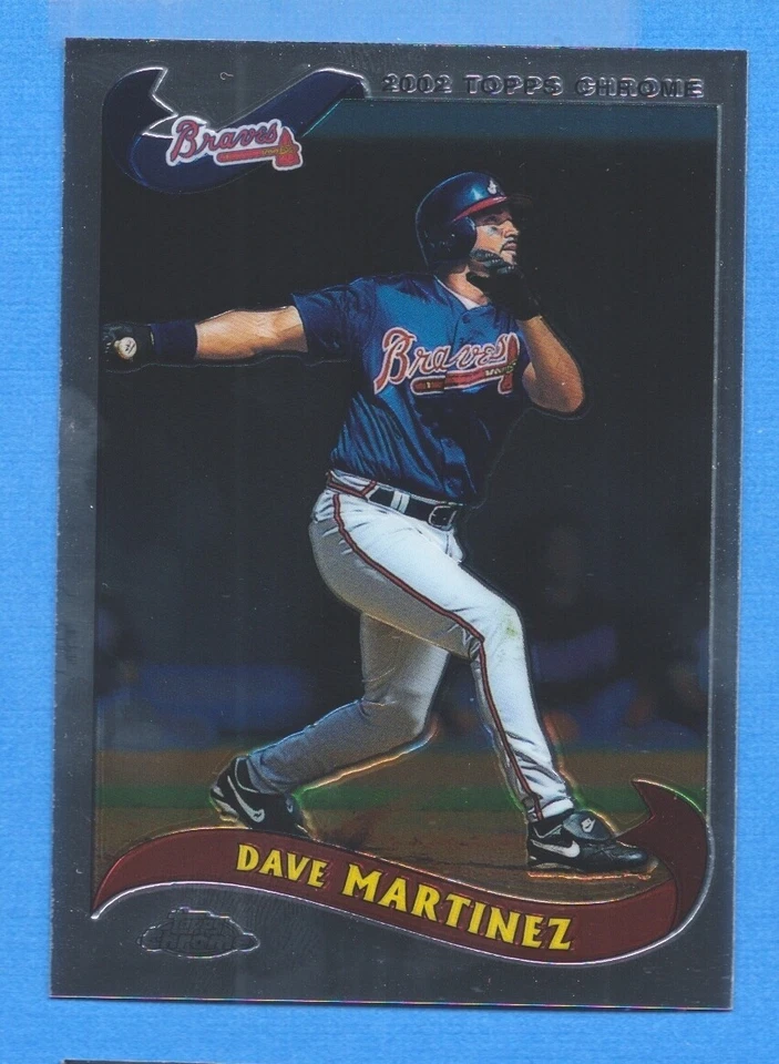 2002 Topps Chrome #195 Dave Martinez Braves - Image 1 of 1