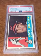 1960 Topps #395 Graded PSA 7 NM Hoyt Wilhelm Baltimore Orioles