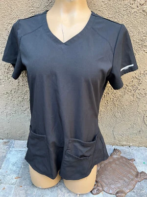 Skechers by Barco 黑色 3 口袋磨砂上衣 - 女式 XS 码 — 第 1/4 张图片