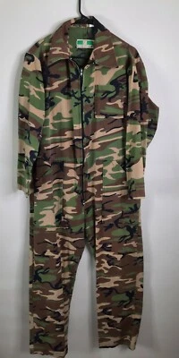 Vintage 80s Game Winner Frog Camo Hunting Coveralls Jumpsuit Men XL Extra Large - Image 1 of 4