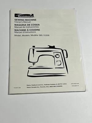 Manual del propietario de la máquina de coser Kenmore modelo 385.15212, 15616, 15718 Foto 1 de 3