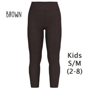 Girls S/M LuLaRoe ~ SOLID DARK BROWN ~ Leggings; SIZES 2-8; Kids - Picture 1 of 3