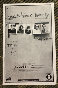 2001 Vintage Poster "Matchbox Twenty" w/ Train & Old 97's @ Xcel Energy Center