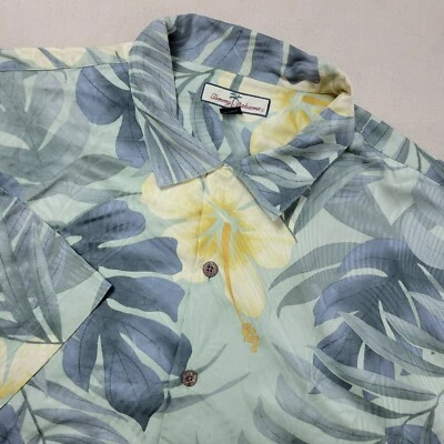 Vintage Tommy Bahama Mens XL Multicolor Floral Hawaiian Button Up 100% Silk - Image 1 of 4