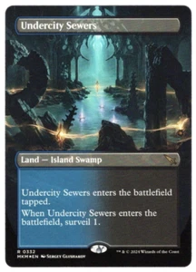 Near Mint, English - 1 x MTG Undercity Sewers - Borderless Murders at Karlov Man - Picture 1 of 1