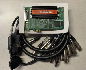 Audio Science ASI6640 Professional Sound Card PCIe - ASI 6640 w/breakout cable - Afbeelding 1 van 5