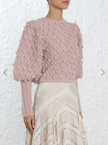 Neu ohne Etikett Markenlos Blush Langarm Pullover Gr. XS S - Bild 1 von 5