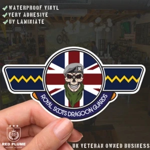 Royal Scots Dragoon Guards (RSDG) UV Laminated Vinyl Sticker - Wings - Picture 1 of 7